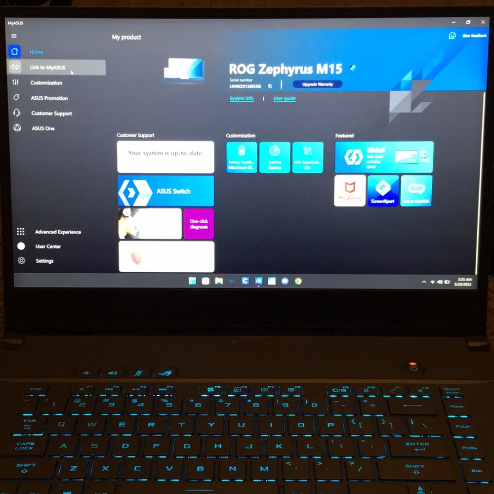 Rog Zephyrus M15 240Hz/3ms